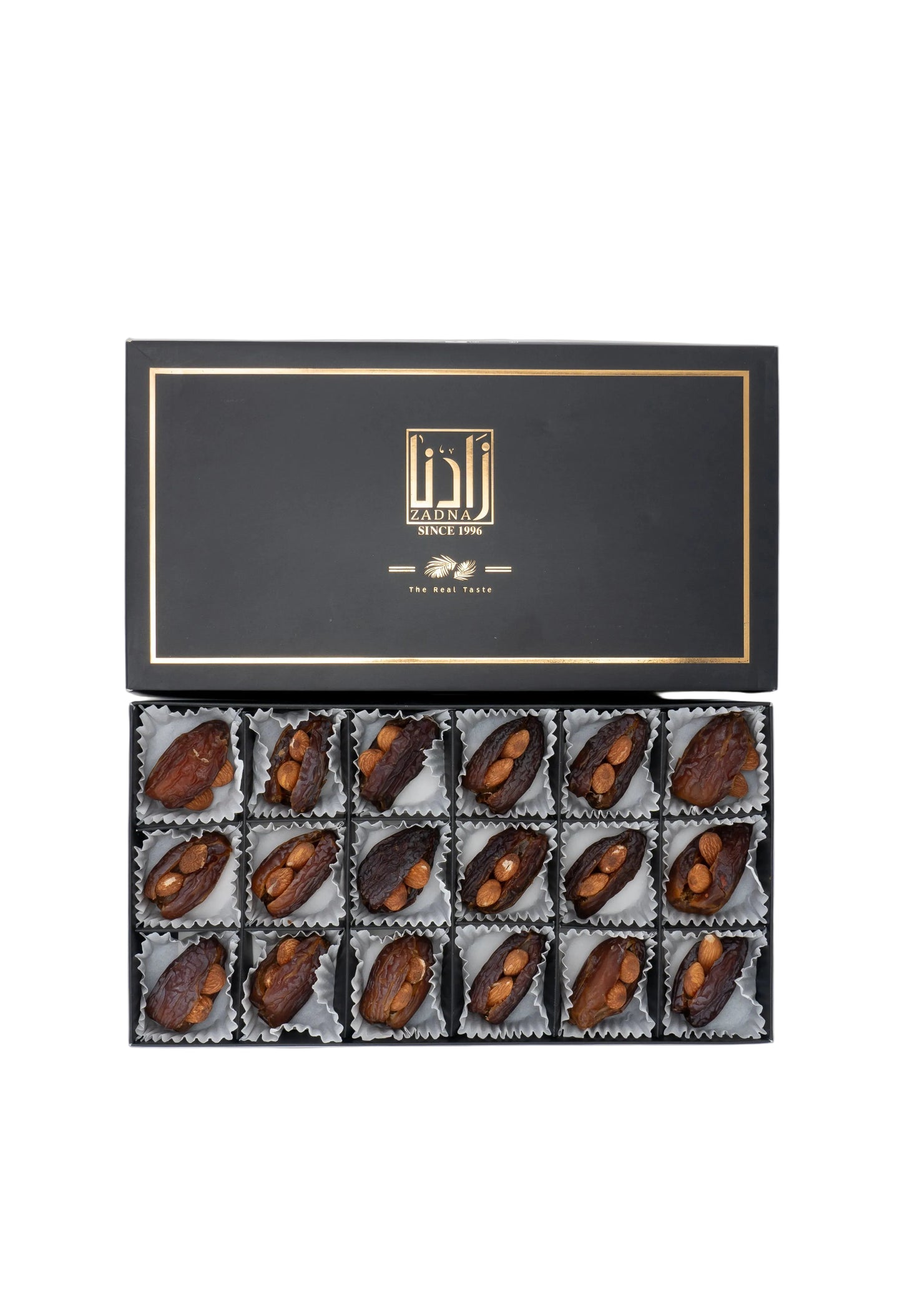 تمر مجدول جامبو المكسرات لوز