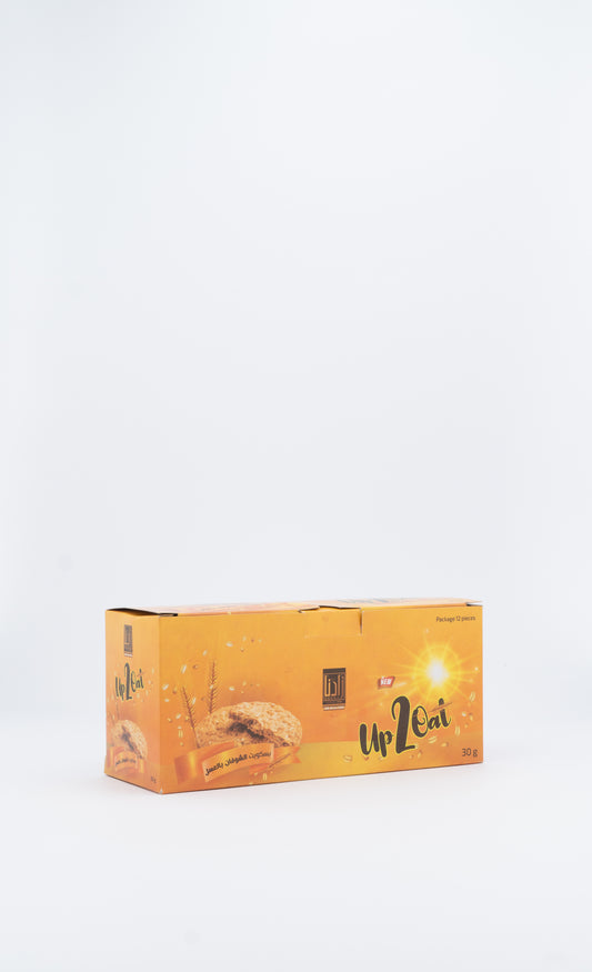 بسكويت شوفان سادة 2 قطعة علبة 12 باكو